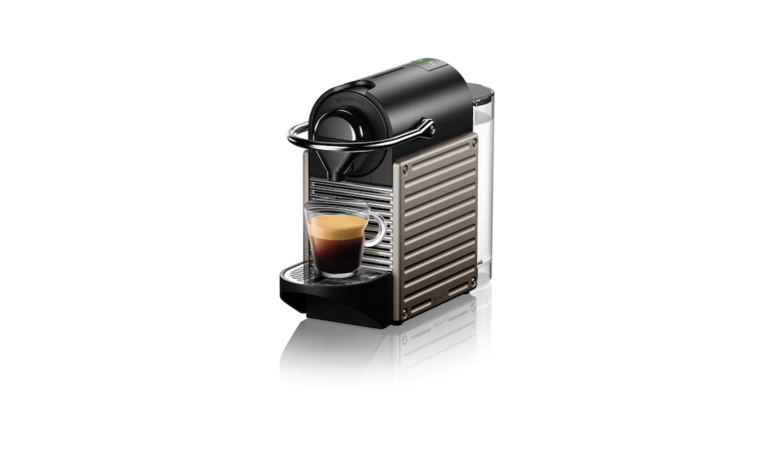 Nespresso Pixie 0.7L Electric Coffee Machine Titan C61 SG TI NE