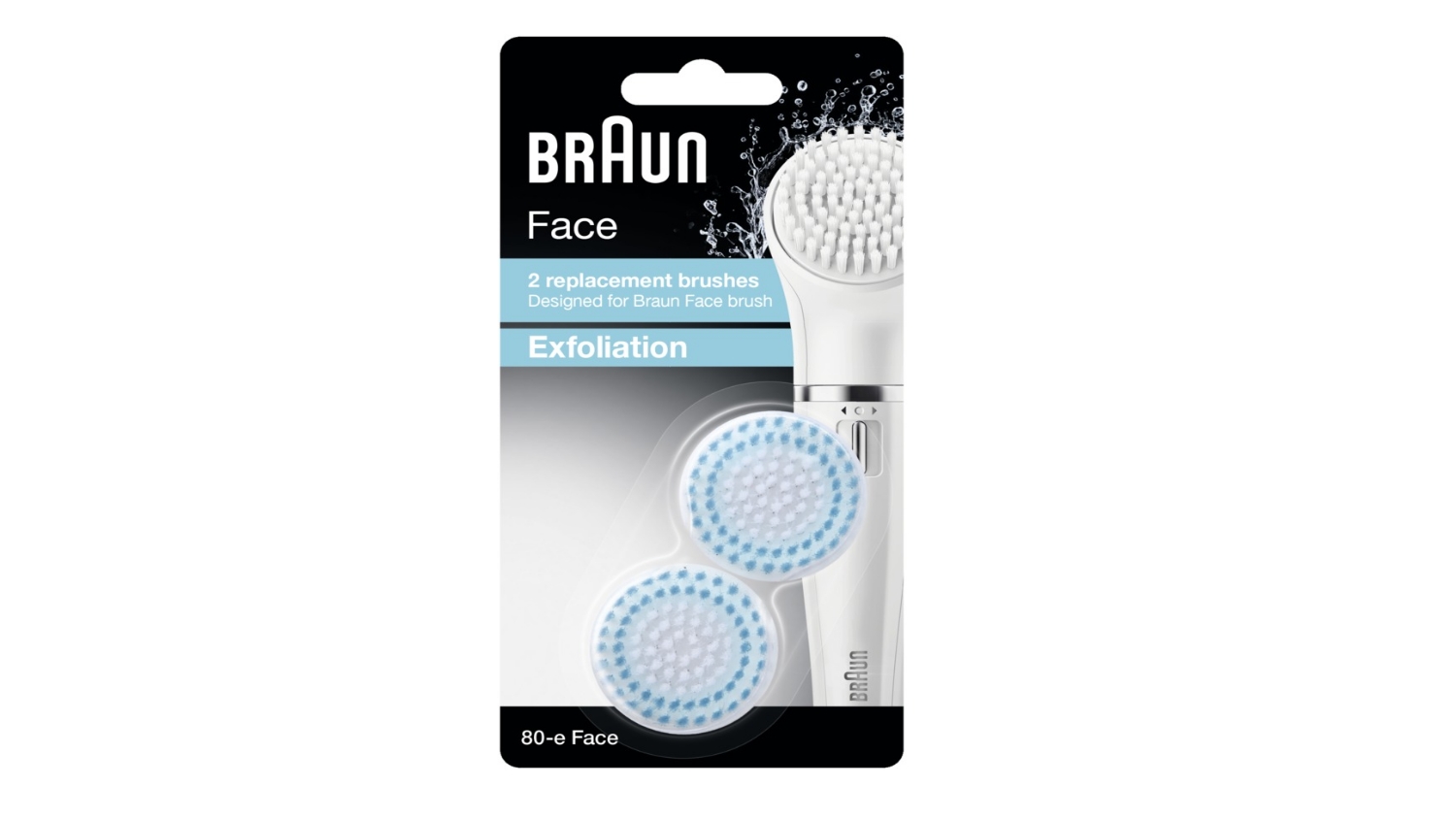 Braun SE80E Spare Exfoliation Brush 2 Pack Harvey Norman Singapore