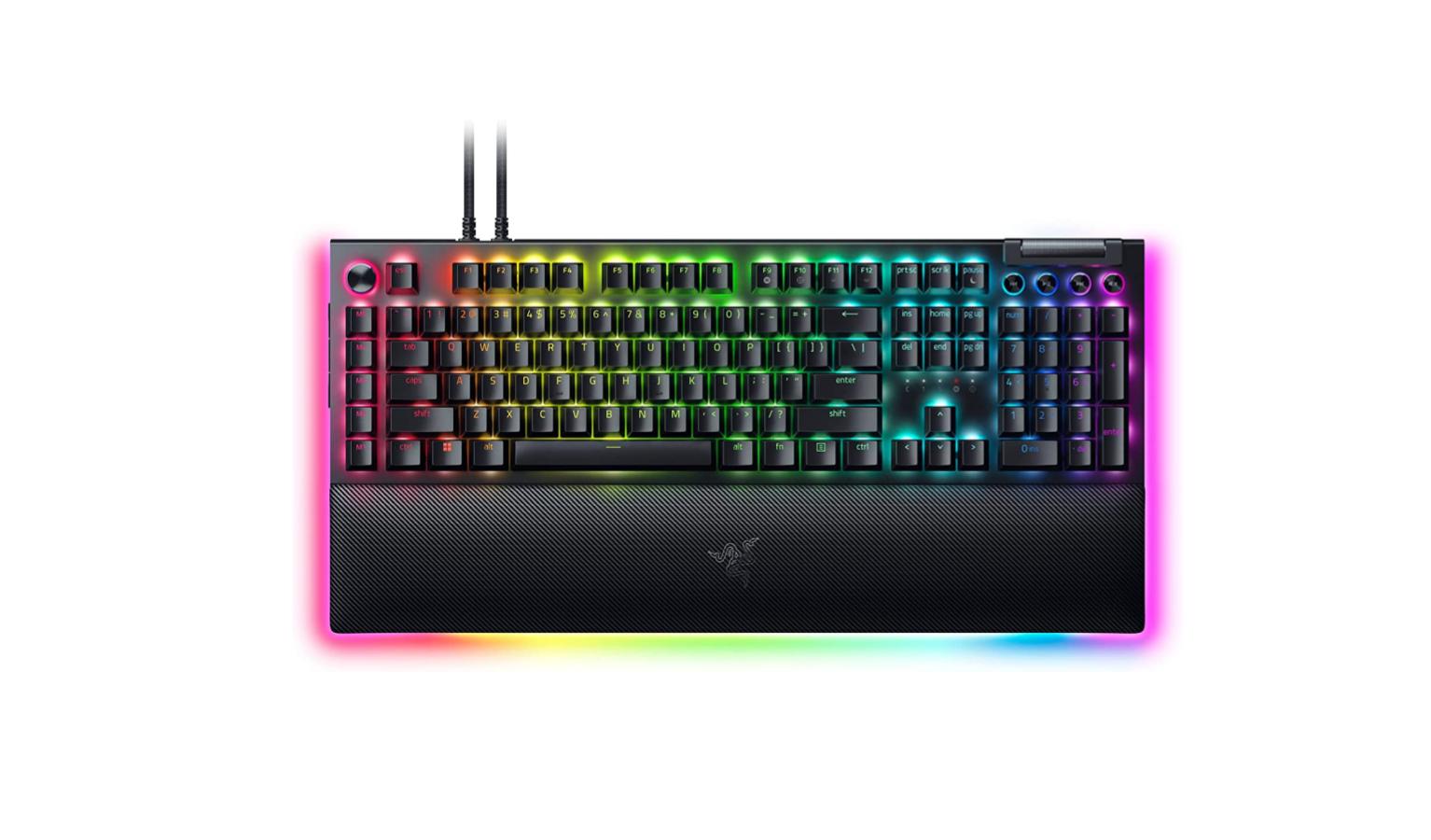 Razer BlackWidow V4 Pro Wired Mechanical Gaming Keyboard - Green Mechanical Switches