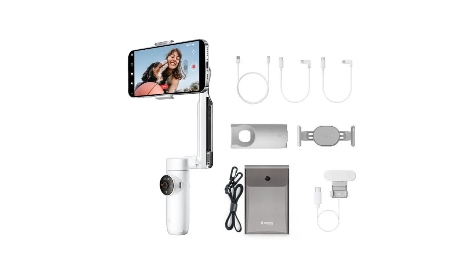 Insta360 Flow Smartphone Gimbal Stabilizer - Creator Kit (White