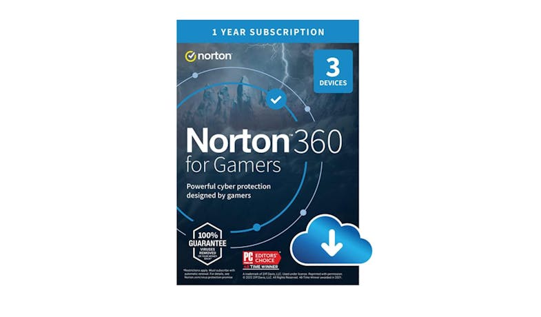 Norton 360 for Gamers 2023 (1 user, 3 Devices, 1 year)