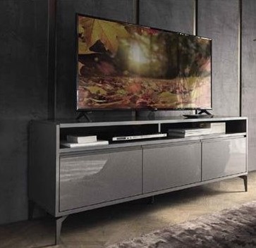 Alf Italia Graphite 165cm High Gloss TV Cabinet
