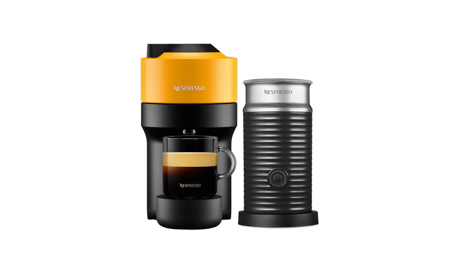 Nespresso Vertuo Pop A3GDV2 GB YE NE Coffee Machine Bundle