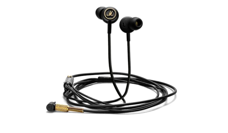 Marshall Mode EQ Wired In-Ear Headphones - Black and Brass