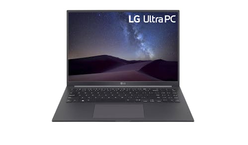 LG gram UltraPC (Ryzen 5, 16GB/512GB, Windows 11) 16-inch Laptop - Charcoal Grey (16U70R-G.AA56A3)