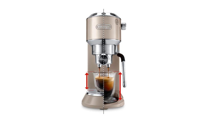 De'Longhi EC-885.BG Dedica Arte Manual Espresso Coffee Machine - Beige