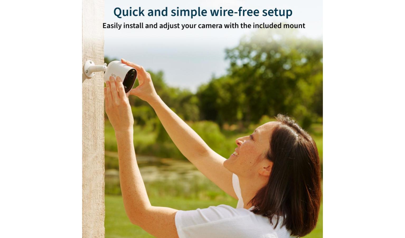 Arlo Pro 5 2K Spotlight WireFree Security Camera VMC4260P White (2