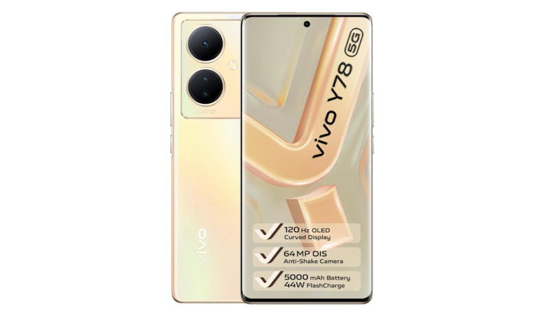 Vivo Y78 8GB/256GB 6.46-Inch 5G Smartphone - Dreamy Gold