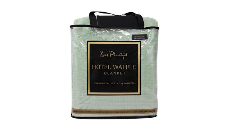 QB Hotel Waffle Blanket - Sage Mist