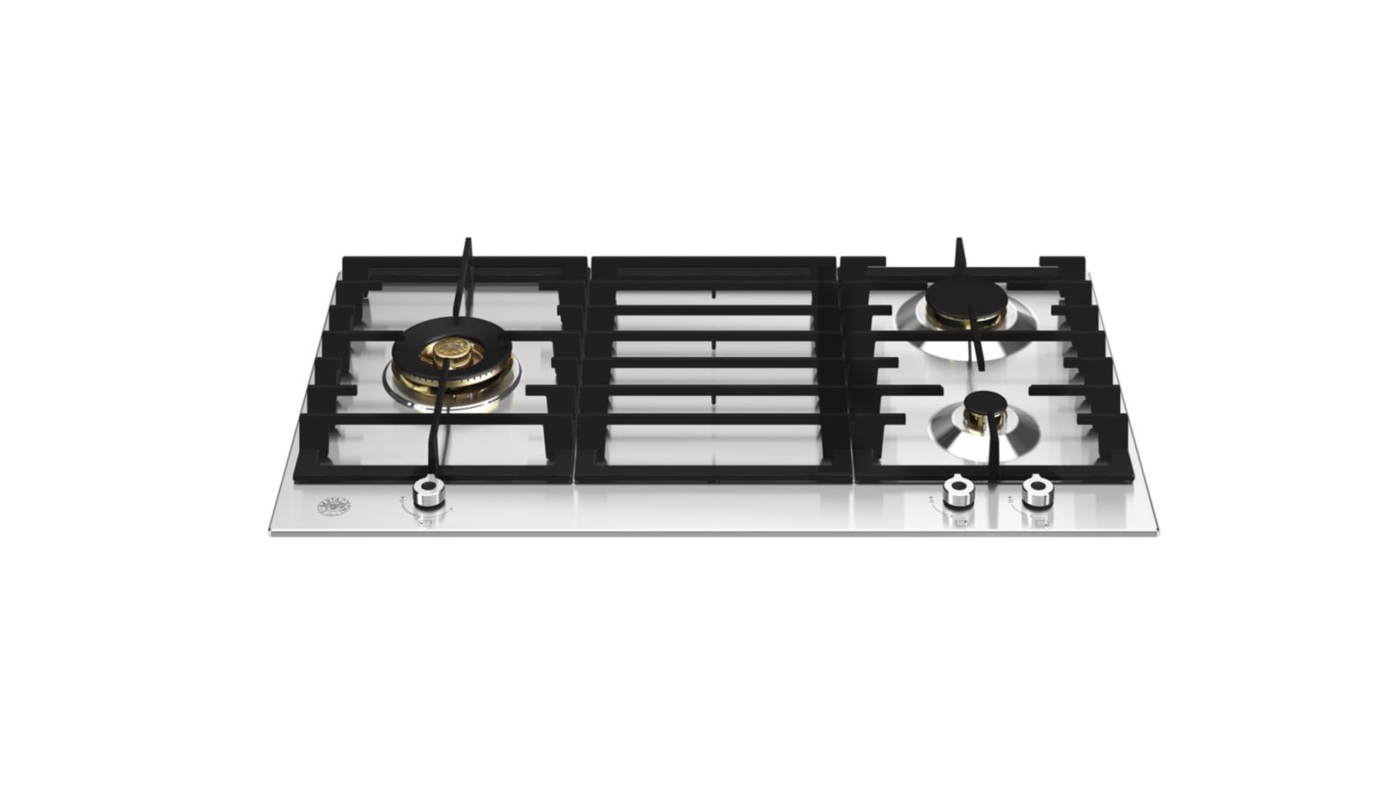 Bertazzoni 90 cm Gas hob, 3 burners P903LPROX - Stainless Steel