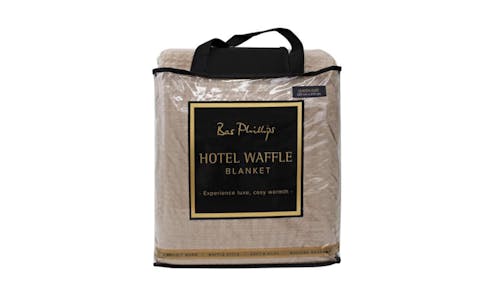 QB Hotel Waffle Blanket - Birch
