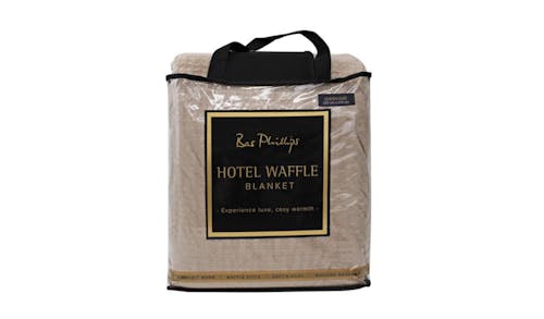 QB Hotel Waffle Blanket - Birch