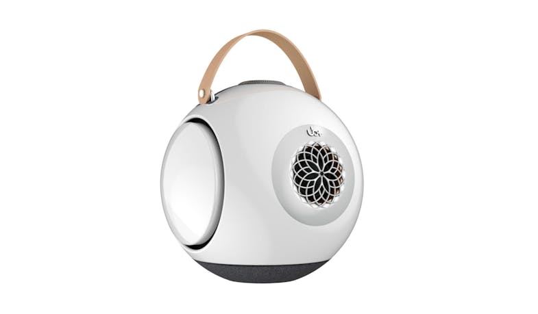 UB Plus dB1 doubleBASS Bluetooth Speaker - Glossy White + Silver Aluminium Stand