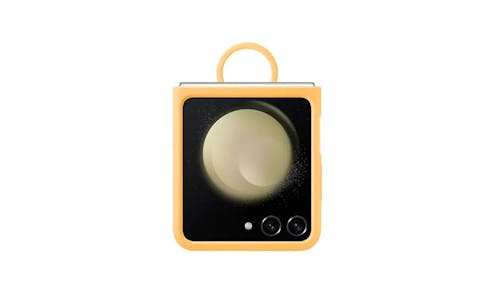 Samsung Galaxy Flip5 Silicone Case with Ring - Apricot (PF731TO).jpg