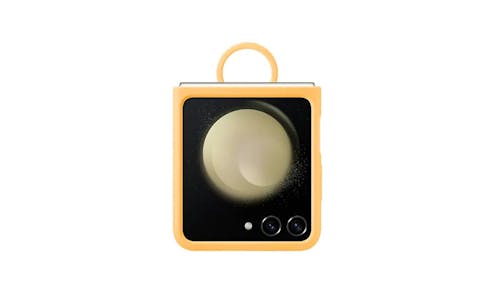 Samsung Galaxy Flip5 Silicone Case with Ring - Apricot (PF731TO).jpg