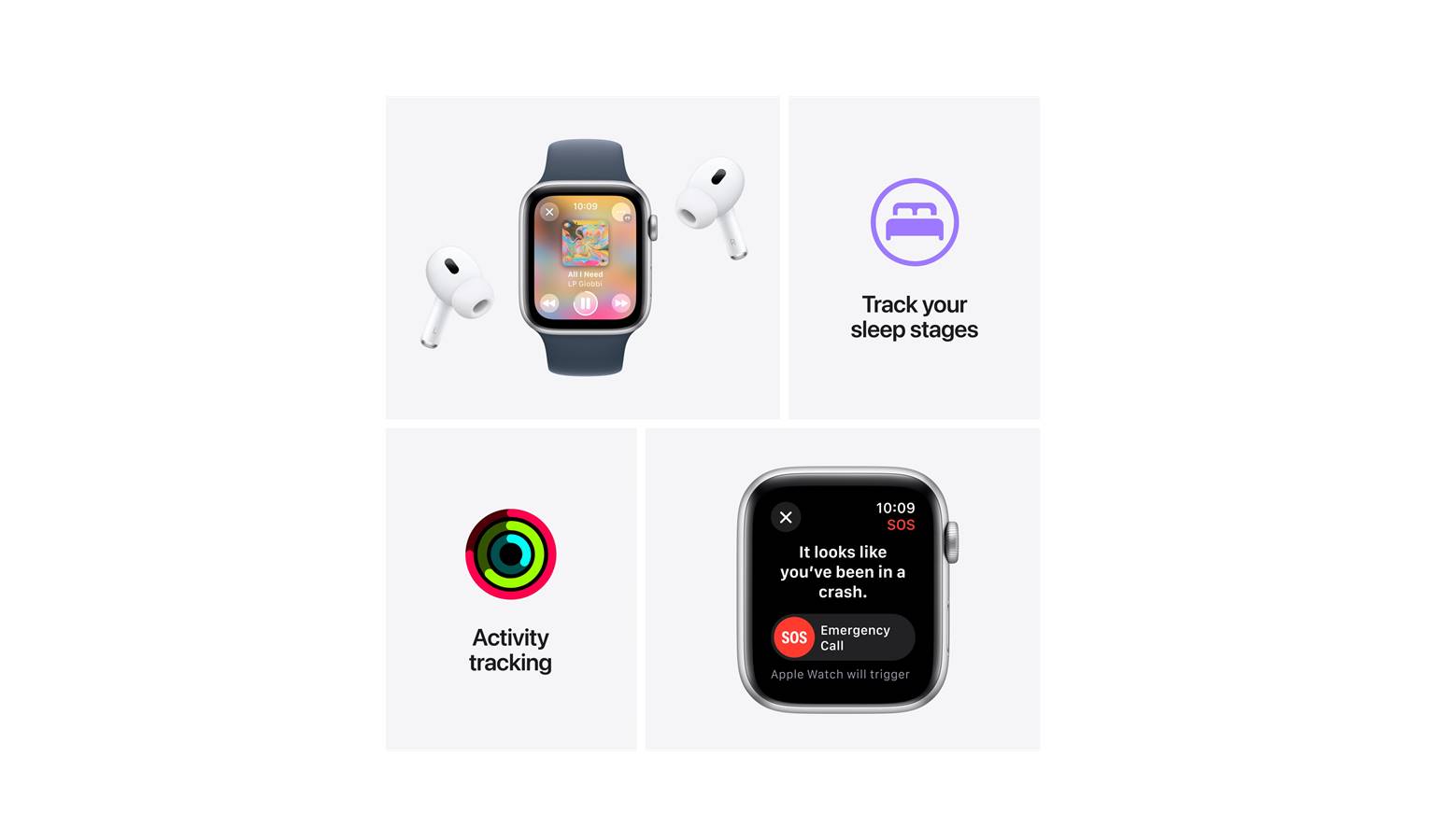 Apple Watch SE GPS 40mm Midnight Aluminum Case with Midnight Sport Band