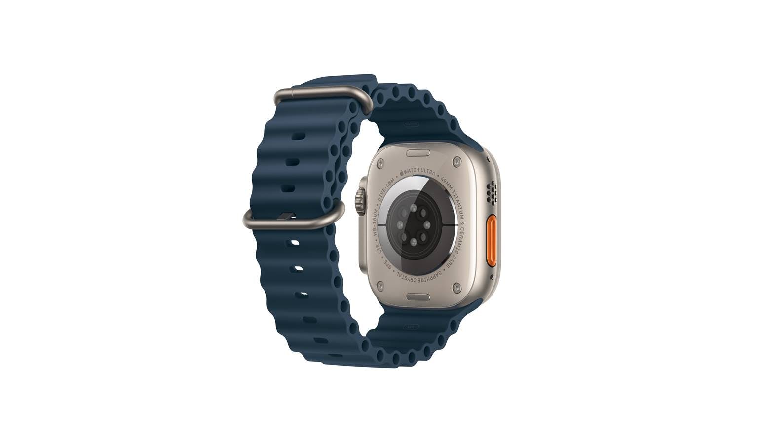 Apple Watch Ultra GPS Cellular 49mm Titanium Case with Blue