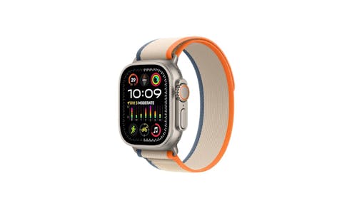 Apple Watch Ultra 2 GPS + Cellular 49mm Titanium Case with Orange-Beige Trail Loop 1.jpg