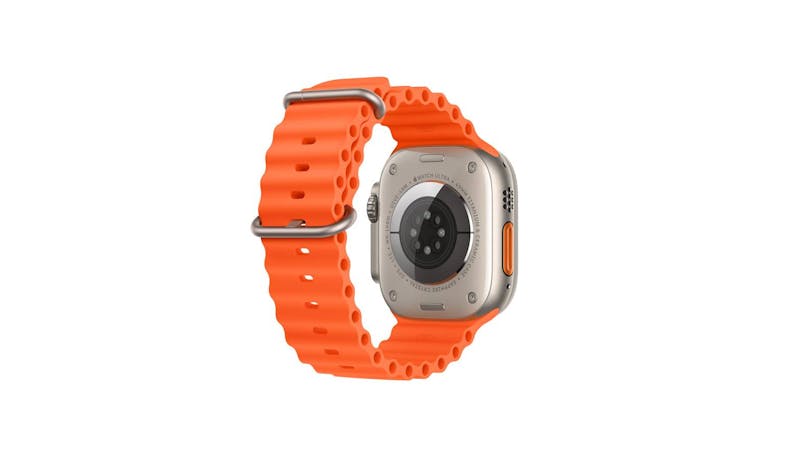 Apple Watch Ultra 2 GPS + Cellular 49mm Titanium Case with Orange Ocean ...