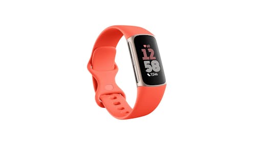 Fitbit Charge 6 Fitness Tracker - Coral-Champagne (GA05184) Main.jpg