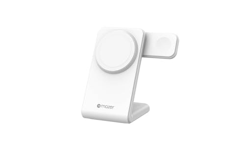 Mazer MagStand01-WH 3-in-1 MagSafe Wireless Charging Stand - White.jpg