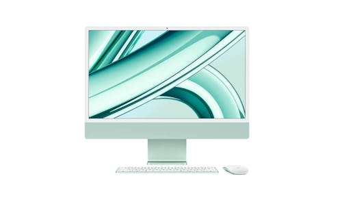 Apple iMac with 4.5K Retina (MQRP3) M3 8-Core and 10G (24-Inch, 512GB SSD) - Green