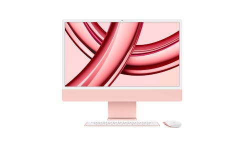 Apple iMac with 4.5K Retina (MQRT3) M3 8-Core and 10G (24-Inch, 256GB SSD) - Pink