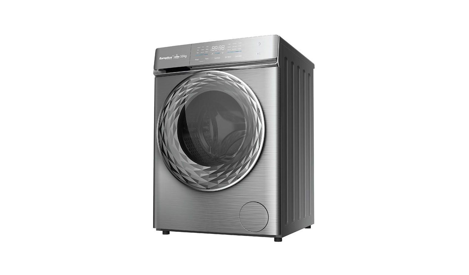 EuropAce EFW9102Y 10KG Front Load Washing Machine - Black