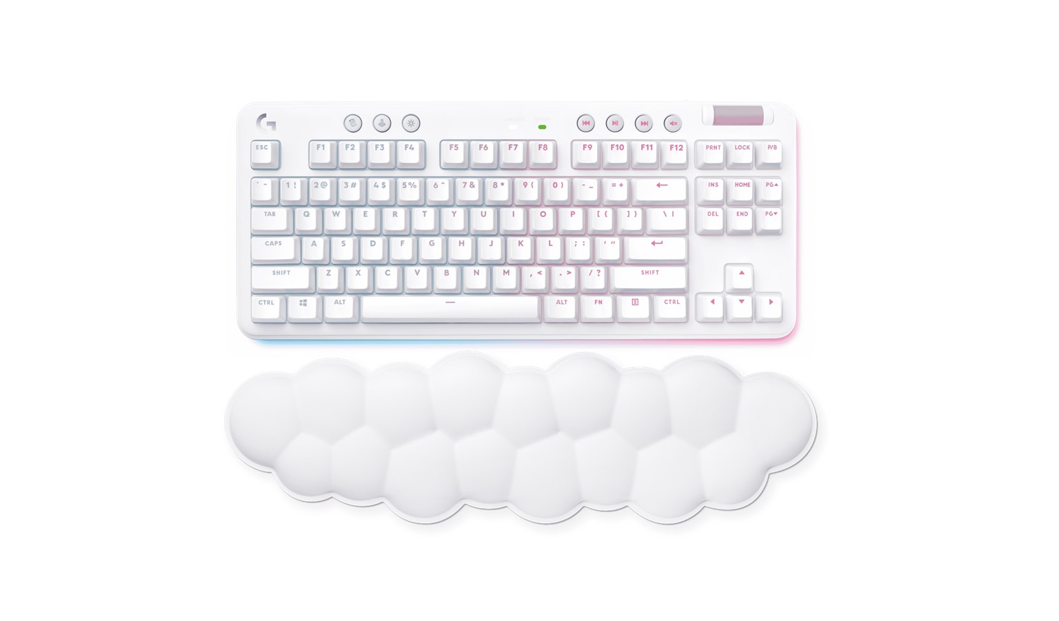 Logitech G715 Wireless Tactile (GX Brown) Gaming Keyboard - White Mist