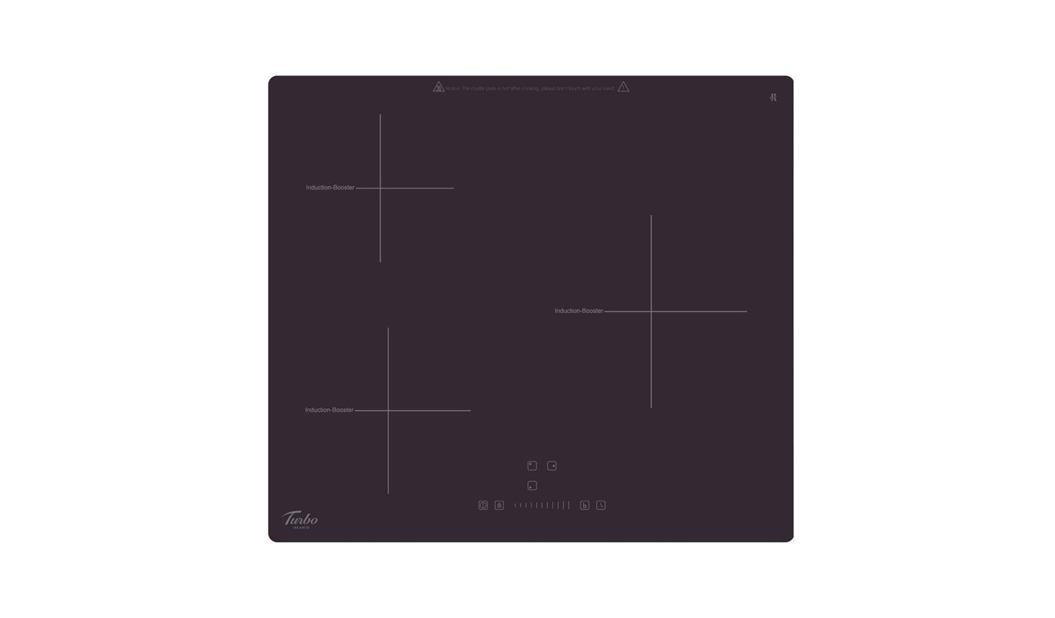 Turbo TIA803 Frameless Ceramic Glass Induction Hob Kanger Black Harvey Norman Singapore