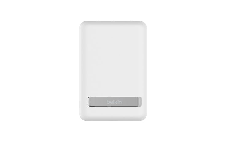 Belkin BPD004BTWT Magnetic Wireless Power Bank 5K + Stand - White_1