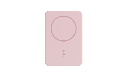 Belkin BPD004QCPK Magnetic Wireless Power Bank 5K + Stand - Blush Pink