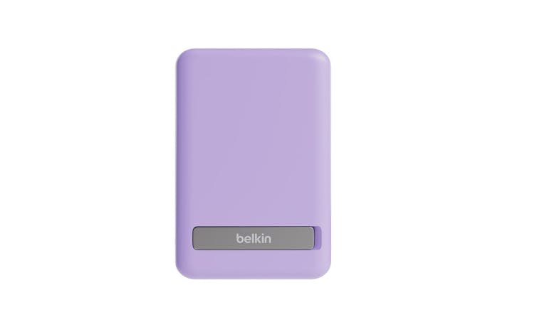 Belkin BPD004QCPU Magnetic Wireless Power Bank 5K + Stand - Lavender Purple_2