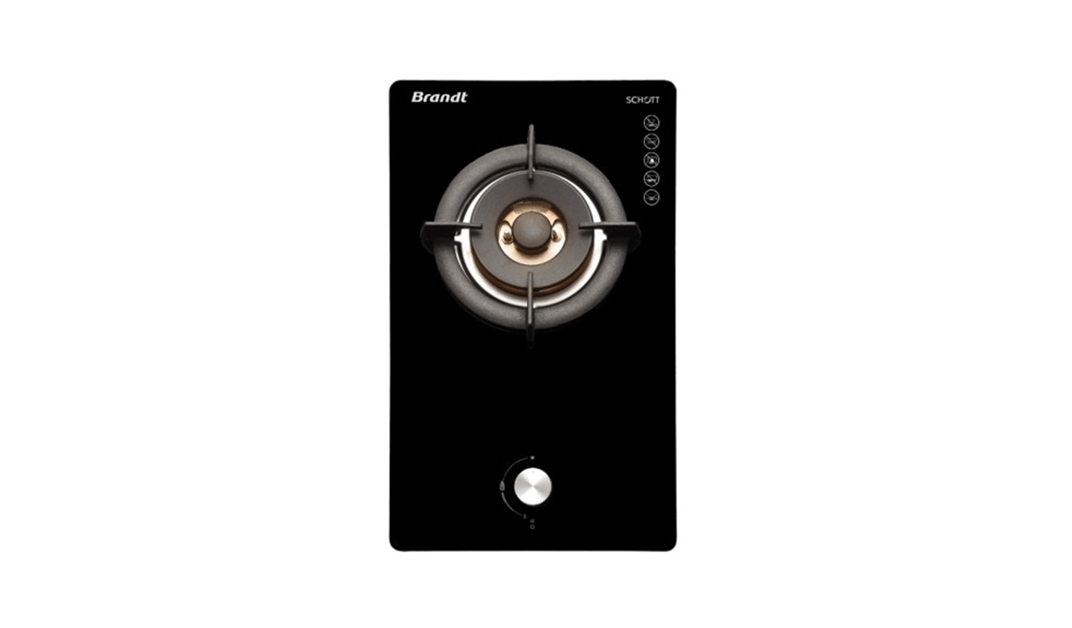 Brandt TG2231BEP Domino Electric Ignition Gas Hob - Black