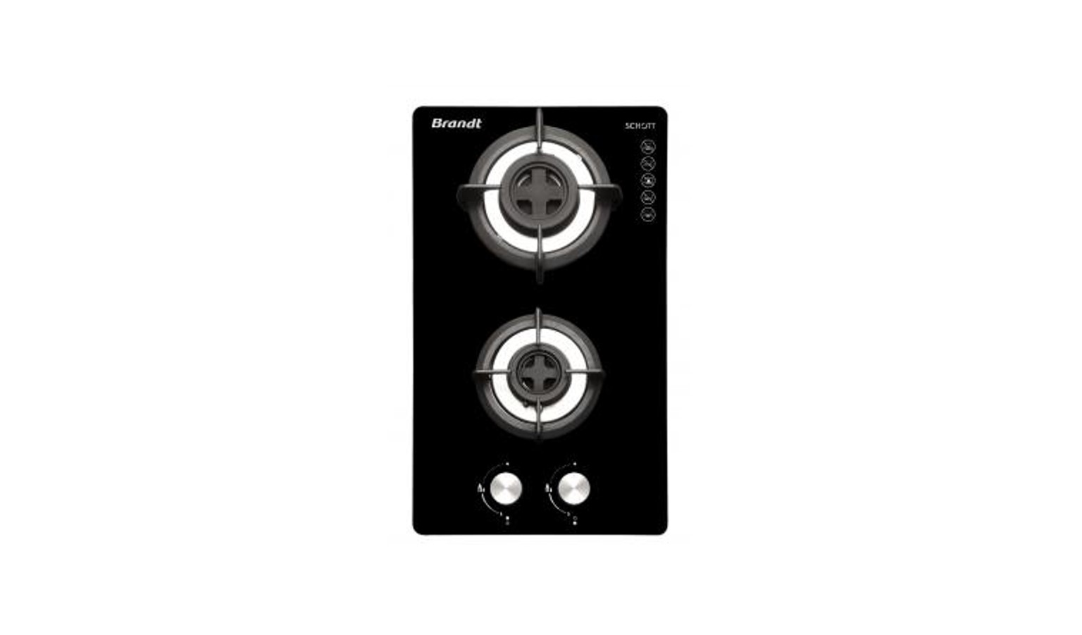 Brandt TG2231BBP Domino Battery Ignition Gas Hob - Black
