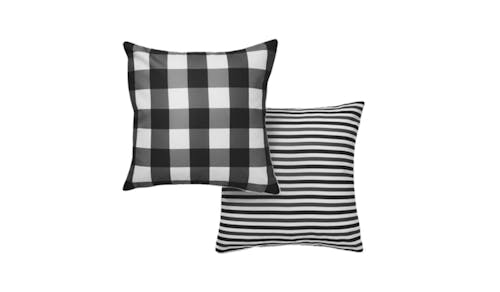 Checkmate Outdoor Cushion 50x50cm - Black & White.jpg