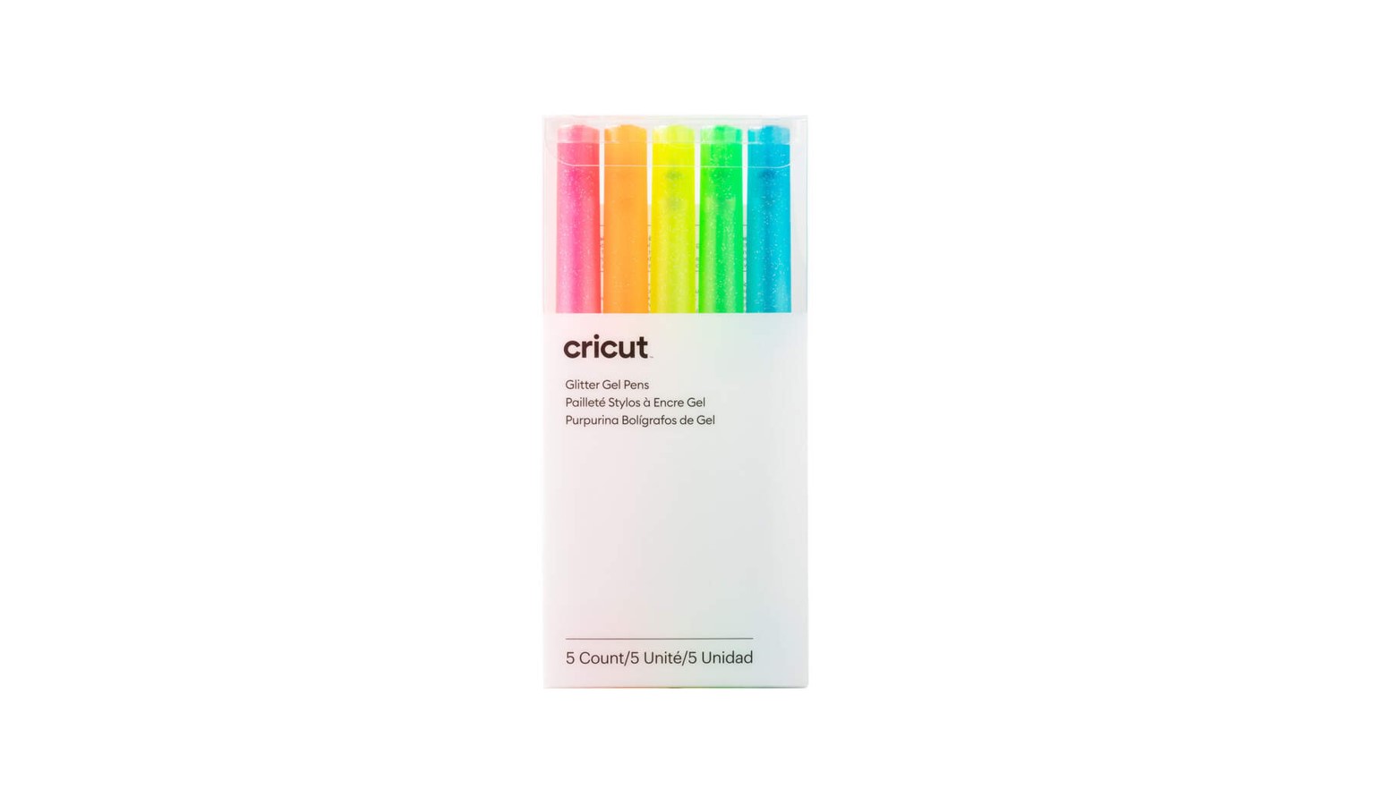 Cricut 2009961 0.8 mm 5 ct Glitter Gel Pens - Neon