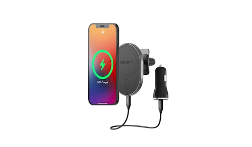 Cygnett CY4415WLCCH Magnetic Car Vent Wireless Charger - Black