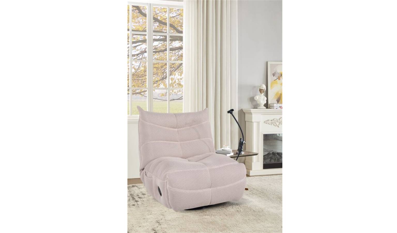 Nico Fabric Electronic Recliner - Monaco Cement.jpg