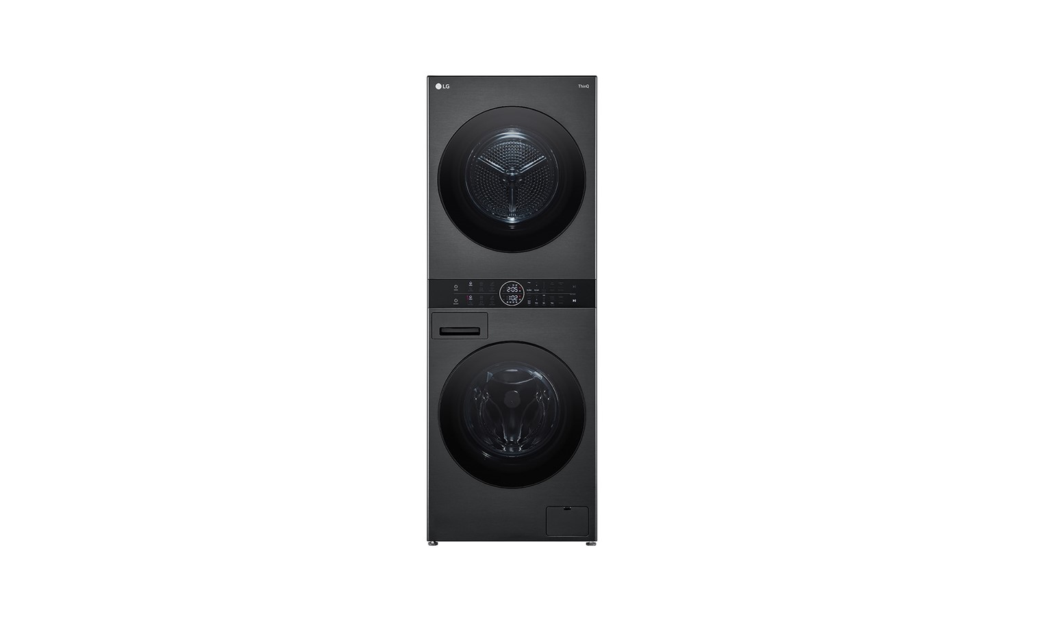 LG WT1410NHB Front Load Washtower - Black Steel