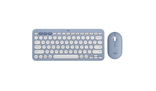 Logitech 920-012190 Pebble 2 Bluetooth Keyboard and Mouse Combo - Tonal Blue
