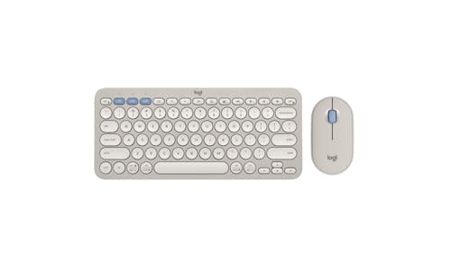 Logitech 920-012191 Pebble 2 Bluetooth Keyboard and Mouse Combo - Tonal Sand
