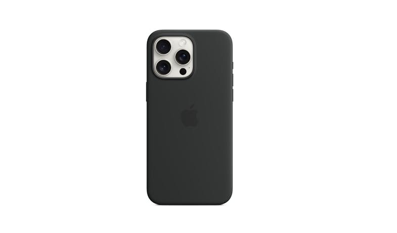 Apple MT1M3FE/A iPhone 15 Pro Max Silicone Case with MagSafe - Black_2