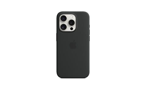 Apple MT1A3FE/A iPhone 15 Pro Silicone Case with MagSafe - Black