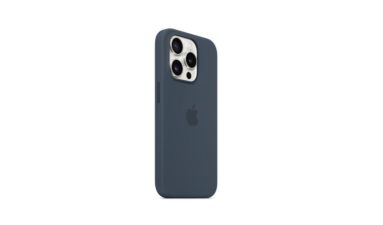 Apple MT1D3FE/A iPhone 15 Pro Silicone Case with MagSafe - Storm Blue_1