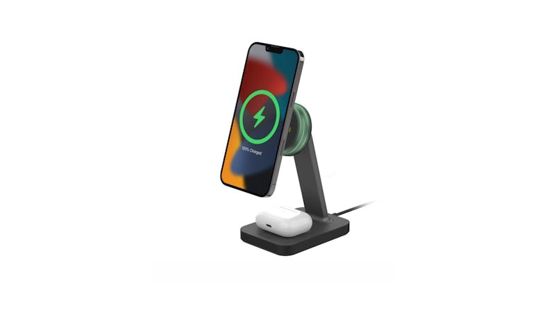 Mophie 401309752 2 in 1 Wireless Chargning Stand - Black_2