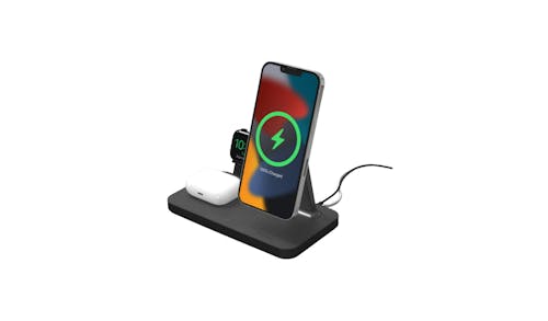Mophie 401309757 3 in 1 Wireless Charging Stand - Black