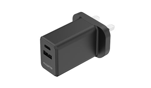 Mophie Essential PD 30W Dual (USB-C/USB-A) Wall Charger - Black
