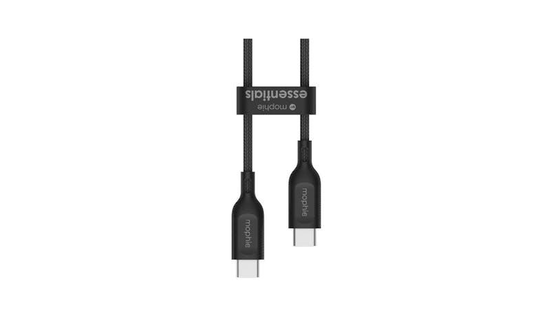 Mophie 409912234 1M Essential USB-C to USB-C  Fast Charging Cable - Black_2