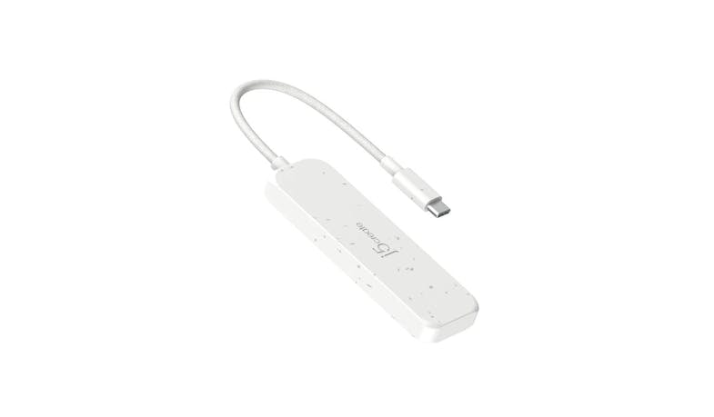 j5 Create Eco-Friendly USB-C® to 4-Port Type-C Gen 2 Hub - White